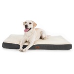 Bedsure Dog Beds Large Sized Dog - Comfy Flat Pet Beds with Removable Washable Cover, Orthopedic Egg Crate Foam Puppy Mat, Suitable for Pet Up to 65 lbs - Image 6