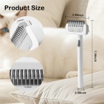 Diecallan Cat Brush cat grooming supplies Gently Removes Loose Undercoat Mats, Tangled Hair and Soothes Skin. Ideal for Long and Short Haired Pets. (White) - Image 7