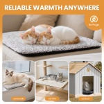 Self Warming Cat Bed Self Heating Cat Dog Mat 24 x 18 inch Extra Warm Thermal Pet Pad for Indoor Outdoor Pets with Removable Cover Non-Slip Bottom Washable Non Electric - Image 5