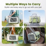Pawaii Cat Carrier with ID Tag, TSA Airline Approved Soft Sided Collapsible Pet Travel Carrier, Portable Comfortable Convenient Foldable Cat Travel Bag - Image 4