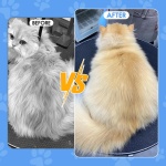 2Pcs Flea Comb for Dogs Cats, Upgrade Multifunctional Pet Comb Pet Hair Removal Flea Comb, Fine Tooth Stainless Cleaning Massage Brush for Dog Cat (Blue) - Image 5