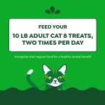 Greenies Feline Adult Dental Cat Treats, Oven Roasted Chicken Flavor, 9.75 oz. Tub - Image 7