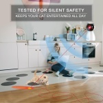 YVE LIFE Laser Cat Toys for Indoor Cats,The 4th Generation Real Random Trajectory Motion Activated Rechargeable Automatic Cat Laser Toy,Interactive Cat Toys for Bored Indoor Adult Cats/Kittens(White) - Image 2