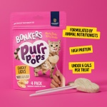 Bonkers Purrpops, Freeze Dried Chicken Flavor Lollipop Cat Treats, Healthy Single Ingredient Treats, Training Treats or Food Topper, for All Breeds and Ages (4 Pieces) - Image 7