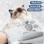 Pawimood Concentrated Waterless Shampoo with Grey Grooming Glove, No-Rinse & Lick-Safe Essence for Steam Brushes, Gentle Care for Cats/Kittens/Seniors, Manage Shedding & Freshness - Image 5