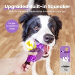 HGB Tough Dog Chew Toys for Aggressive Chewers, Squeaky Indestructible Dog Toy for Large Dogs to Keep Them Busy & Reduce Boredom for Small, Medium, Large Breed, Bacon Flavor - Image 7