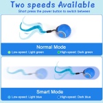 BABORUI Interactive Cat Toy Ball - Automatic Interactive Cat Toys for Indoor Cats with 3 Tails, 2 Speeds Rechargeable Cat Enrichment Toys for Small/Medium/Large Cats to Keep Them Busy(Blue) - Image 5