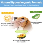 Hengu 260Pcs Eyes Wipes for Dogs, Pet Tear Stain Remover Wipes, Pet Eye Wipes for Dogs & Cats, Hypoallergenic Soothing Cleansing Pet Wipes (130pcs x2) - Image 5