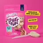 BONKERS Purrpops, Freeze Dried Tuna Flavor Lollipop Cat Treats, Healthy Real Meat Treats, Training Treats or Food Topper, for All Breeds and Ages, Value Pack (13 Pack, 52 Pieces) - Image 5