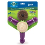 PetSafe Busy Buddy Jack - Keeps Dog Busy - Includes Treats Refill - Treat Holding Dog Toy - Helps Clean Teeth - Durable Rubber - Strong Chewers - Dishwasher Safe - Large - Purple