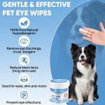 Hengu 260Pcs Eyes Wipes for Dogs, Pet Tear Stain Remover Wipes, Pet Eye Wipes for Dogs & Cats, Hypoallergenic Soothing Cleansing Pet Wipes (130pcs x2) - Image 6