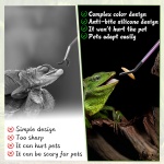 OLIISS Stainless Steel Reptile Feeding Tongs with Rubber Tip - 10.6" Straight & Curved Tweezers for Aquariums & Crafts - Feeder Tools for Bearded Dragons & Lizards - Terrarium Tank Supplies - 2 Pack - Image 4