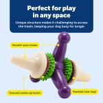 PetSafe Busy Buddy Jack - Keeps Dog Busy - Includes Treats Refill - Treat Holding Dog Toy - Helps Clean Teeth - Durable Rubber - Strong Chewers - Dishwasher Safe - Large - Purple - Image 5