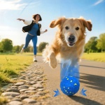 Zuykjeagle Interactive Dog Toy Ball, Smart Electric Ball - Automatic Bouncing Rolling Moving Jumping Vibrating - 3 Modes Water Resistant Balls for Medium Large Dogs - Chase Pet Toys to Keep Them Busy - Image 2