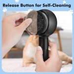 Cat Steam Brush, Cat Brushes for Indoor Cats Shedding with 2Steam Modes, Cats Hair Grooming Brush for Short and Long Haired Pets Dogs Hair Grooming - Image 4
