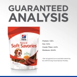 Hill's Natural Soft Savories, All Life Stages, Great Taste, Dog Treats, Beef & Cheddar, 8 oz Bag - Image 3