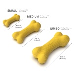 Playology Dog Toys | Dual Layer Bone Durable Chew Toy Bone for Dogs | Medium Apple Cider Scented Toy - Limited Edition Fall Scent | Easy to Clean and Made from Non Toxic Materials - Image 2