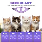 Rttochfy Cat Harness and Leash Set, Escape Proof Kitten Harness, Soft and Breathable Vest with Reflective Strip, Easy to Wear for Cats Walking and Traveling (Pink, S) - Image 6