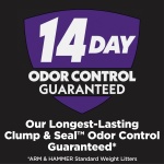 ARM & HAMMER Clump & Seal SLIDE Platinum Multi-Cat Clumping Cat Litter, 14-Day Odor Control, EZ Clean Technology, 37 lbs – No Scrubbing, Powerful Odor Eliminator - Image 8