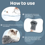 Pawimood Concentrated Waterless Shampoo with Grey Grooming Glove, No-Rinse & Lick-Safe Essence for Steam Brushes, Gentle Care for Cats/Kittens/Seniors, Manage Shedding & Freshness - Image 4