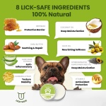 Lick-Safe Dog Paw & Nose Balm with Coconut Oil | Winter Road Salt & Cold Pavement Protector | All-Natural Moisturizer & Soother for Dry, Cracked Pads & Snout, Nose Butter for Bulldogs (60 g /2.1 oz) - Image 8