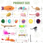 Fashion's Talk Cat Toys Variety Pack for Kitty 20 Pieces - Image 4