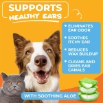 Paw Science Dog Ear Cleaner Wipes – Finger Wipes for Dogs & Cats – Cleaning, Soothing, & Deodorizing Itchy Ears – Pet Ear Relief Solution (Coconut) - Image 8