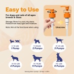 Wild Alaskan Salmon Oil for Dogs & Cats, Fish Oil Omega 3 Supplements with EPA & DHA for Skin & Coat, Immune, Brain, Joint and Heart Health, Dog & Cat Fish Oil Supplements with Pump- 8 oz - Image 2