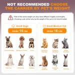 Pet Carrier Airline Approved on Wheels - Two Sided Expandable Cat Soft Carrier for Puppy and Cats Under 26lbs, Rolling Cat Carrier for Airplane, Camping, Outdoor - Image 5