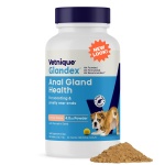 Vetnique Glandex Dog Fiber Supplement Powder for Anal Glands with Pumpkin, Digestive Enzymes & Probiotics - Vet Recommended (Regular or Advanced Strength) - Boot The Scoot (4.0 oz, Salmon)