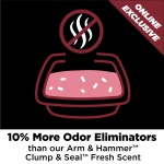 ARM & Hammer Clump & Seal Platinum Cat Litter, Multi-Cat, 14-Day Odor Control, Rock-Hard Clumps, 37 lbs – Powerful Odor Eliminator with Baking Soda - Image 7