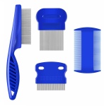 4-Pack Stainless Steel Flea Combs for Dogs & Cats – Large Size for Grooming & Lice Removal - Image 7