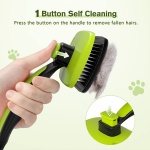 Pecute Self-Cleaning Slicker Brush for Dogs, Cats, Lightweight Dog Brush for Shedding Massaging Grooming, Cat Brush Gently Removes Loose Fur Undercoat for Small Dogs Cats Rabbits of All Hair Types - Image 9