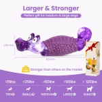 HGB Tough Dog Chew Toys for Aggressive Chewers, Squeaky Indestructible Dog Toy for Large Dogs to Keep Them Busy & Reduce Boredom for Small, Medium, Large Breed, Bacon Flavor - Image 4