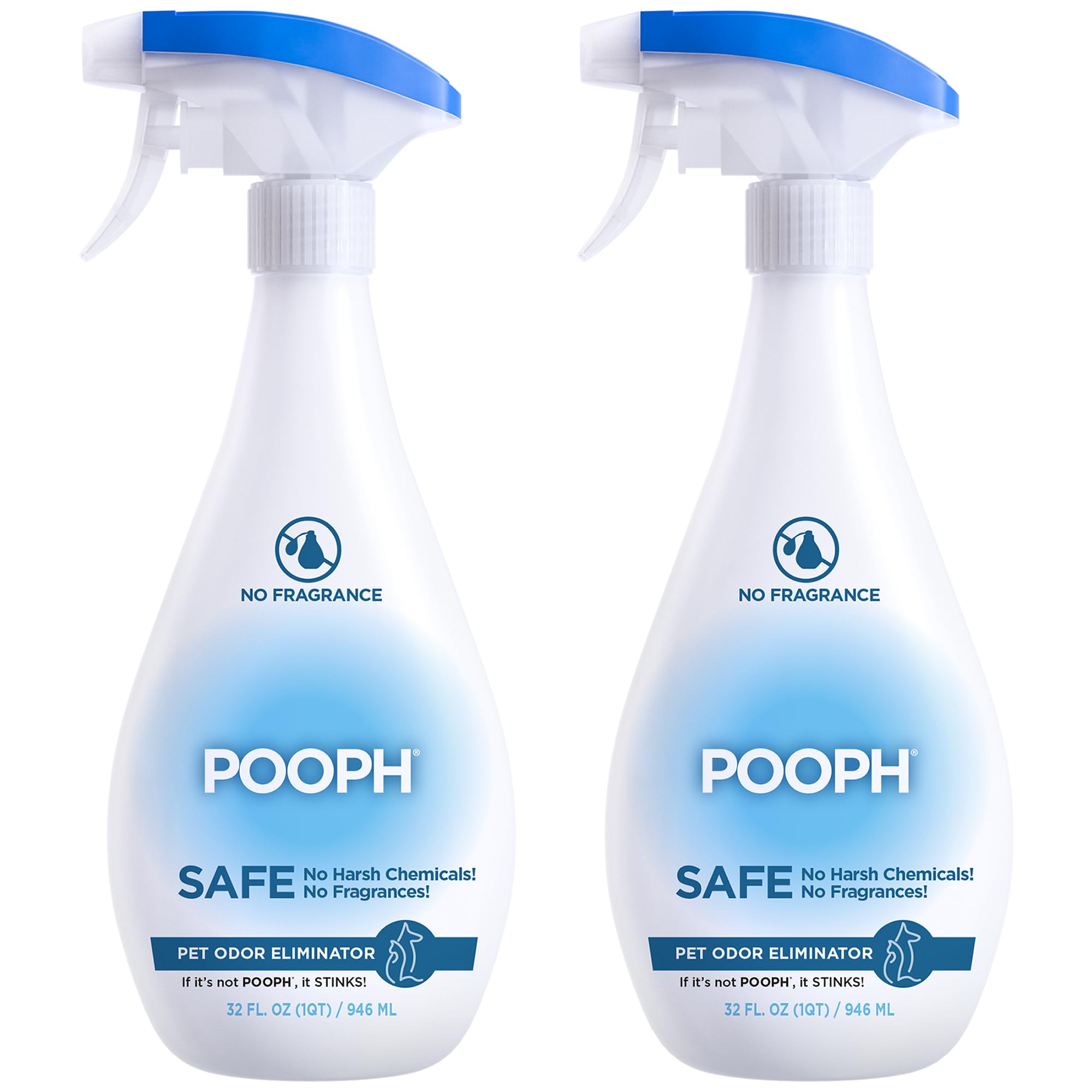 71t3D-+Vg7L Pooph Pet Odor Eliminator, 32oz Spray, 2-Pack - Eliminates Odors at the Molecular Level, Dogs, Cats, Freshener, Eliminator, Urine, Poop, Pee, Deodorizer, Natures, Puppy, Fresh, Clean, Furniture, Potty - Image 1