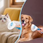 Depets Self Cleaning Slicker Brush, Dog Cat Bunny Pet Grooming Shedding Brush - Easy to Remove Loose Undercoat, Pet Massaging Tool Suitable for Pets with Long or Short Hair - Image 4