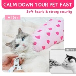 Marnonsis Cat Wrap for Cutting Nails, Self-Adhesive for Grooming, Anti-Scratch Cat Swaddle Wrap for Medicine, Nail Clipping, Teeth Brushing, Ear Cleaning - Image 7