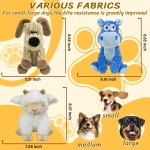 MeetYooo 3Pack Squeaky Stuffed Dog Toys- Indoor&Outdoor Playing Toys for Large to Small, Durable Plush Toys to Keep Them Busy- Animal Shape Crinkle Toy - Image 5