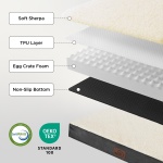 Bedsure Dog Beds Large Sized Dog - Comfy Flat Pet Beds with Removable Washable Cover, Orthopedic Egg Crate Foam Puppy Mat, Suitable for Pet Up to 65 lbs - Image 7