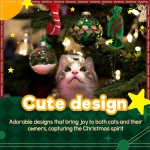 ALL FOR PAWS Christmas Cat Toys Happy Holiday Kitten Toys with Catnip, Crinkle Sound 2 Set Candy Cane Designs Kitty Toy - Image 4