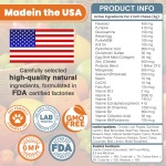 24-in-1 Dog Vitamins and Supplements 200 Ct Dogs Multivitamin Chewable Contain Chondroitin Probiotics Omega-3 Glucosamine for Dogs Skin Coat Heart Joint Gut Liver Brain Eyes Immune Support - Chicken - Image 3