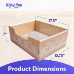 Kitty Poo Club Leakproof Disposable 2-Pack Cat Litter Box with 2 Bags Soy Litter | Superior Odor Control & Recyclable Design | Perfect for Travel, Multi-Cat Homes & Daily Use - Image 3