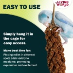 Living World - Millet Spray for Birds, 3.5 Oz – Premium Treat for Budgies, Canaries, Finches, Cockatiels and Other Pet Birds - Image 4