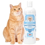 Pawtitas Natural Cat Shampoo - Fragrance Free, Organic Oatmeal Grooming Supplies for Cats and Kittens - 16 Fl Oz