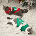 Stretchy Cat Christmas Sweater - 2 Packs Christmas Sweaters for Cats | Snug Winter-Ready Knit for Boy/Girl Cats & Kittens(Scarlet, Small) - Image 8