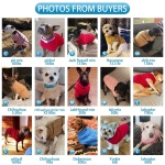 Mihachi Turtleneck Dog Sweater - Winter Coat Apparel Classic Cable Knit Clothes with Leash Hole for Cold Weather, Ideal Gift for Pet in New Year - Image 4