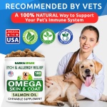 BARK&SPARK Omega 3 for Dogs - 180 Fish Oil Treats for Dog Shedding, Skin Allergy Chews, Itch Relief, Hot Spots Treatment - Joint Health - Skin and Coat Supplement - EPA & DHA Fatty Acids - Salmon Oil - Image 4