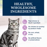 Blue Buffalo Natural Veterinary Diet W+U Weight Management + Urinary Care Dry Cat Food, Veterinarian Prescription Required, Chicken, 6.5-lb Bag - Image 6