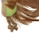 Instincts by SmartyKat 2-Pack HappyNip Love Mates Feather Birds Plush Cat Toys, Contains Catnip & Silvervine - Orange/Green, 2-Pack - Image 3