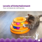 Catstages Tower of Tracks Cat Toy – 3-Level Track Tower with 6 Balls, Interactive Cat Toy for Indoor Enrichment - Image 8